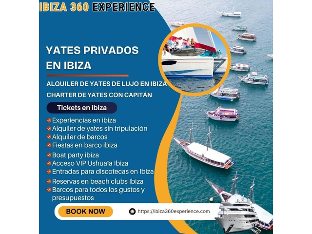Experiencias Premium en Yates Privados en Ibiza