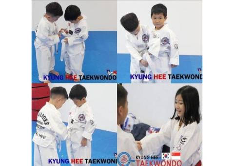 TKD teaches students to help each other and share learning experience