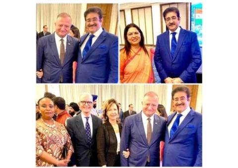 Sandeep Marwah Attends Georgia’s Independence Day Celebration in Delhi