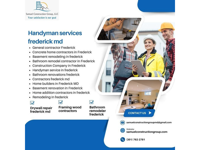 Handyman Services in Frederick, MD | Samuel Construction Group