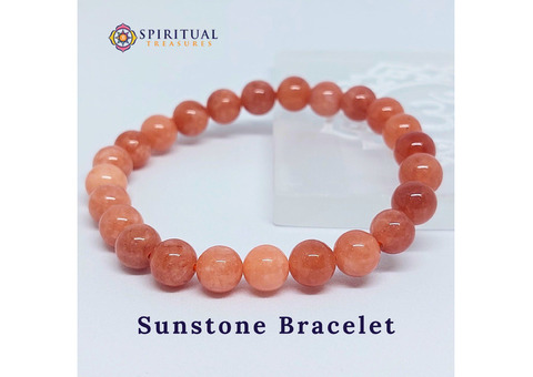 sunstone crystal bracelet