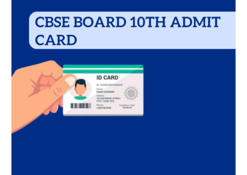 CBSE Board 10th Admit Card