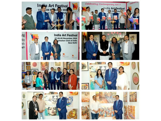 Dr. Sandeep Marwah Inaugurates 10th India Art Festival Delhi 2025