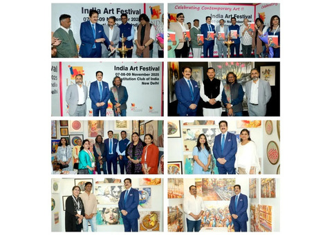 Dr. Sandeep Marwah Inaugurates 10th India Art Festival Delhi 2025