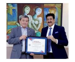 Sandeep Marwah Honoured by Embassy of Kyrgyzstan