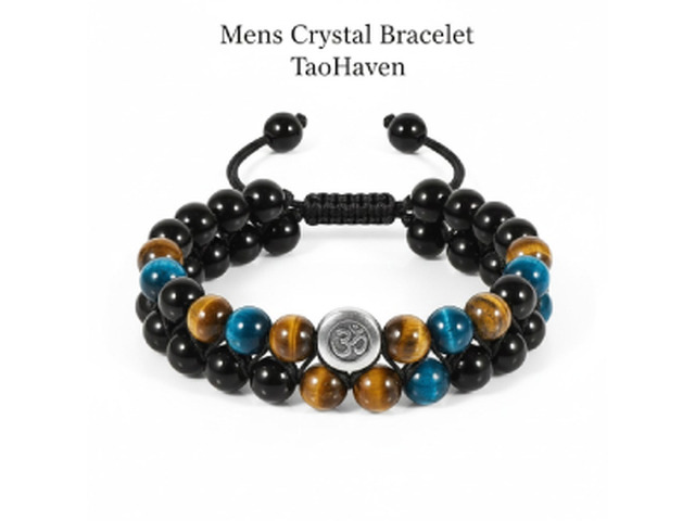 Mens Crystal Bracelet – Strong & Minimal Designs | TaoHaven