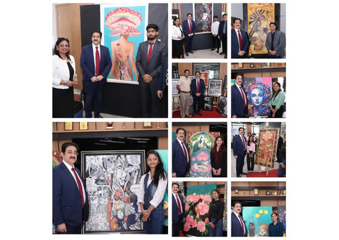 British Army Delegation Inaugurates Art Exhibition at AAFT During