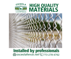 Chain link fences of excellent quality