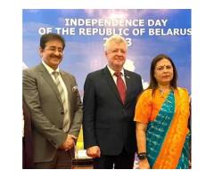 Sandeep Marwah Special Guest at Belarus Independence Day