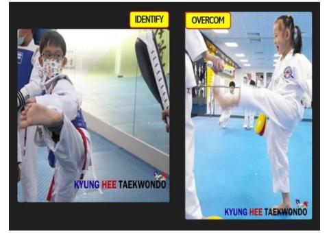 TKD: learn how 2 identify n overcome any obstacles placed in ur path