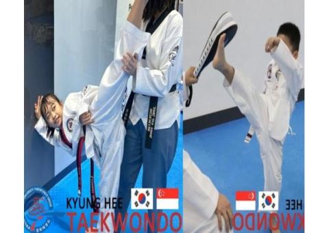 TKD high kick training guides students to aim high and be ambitious