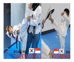 TKD high kick training guides students to aim high and be ambitious