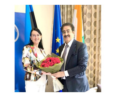 Sandeep Marwah Meets Ambassador of Estonia to Advance Art