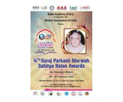 4th Suraj Parkash Marwah Sahitya Rattan Awards 2023 at Global Literary