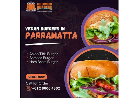 Fresh Vegan Burgers in Parramatta | Bollywood Burgers