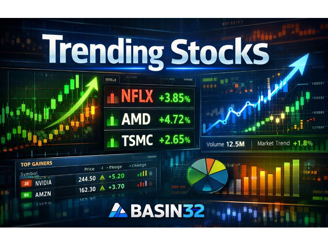 Find Today’s Top Trending Stocks Instantly with Basin32