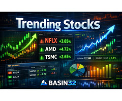 Find Today’s Top Trending Stocks Instantly with Basin32