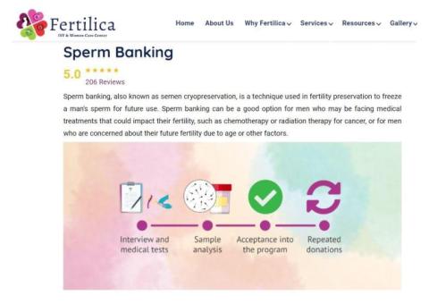 Sperm freezing in Hyderabad | Sperm storage | Fertilica IVF Center.