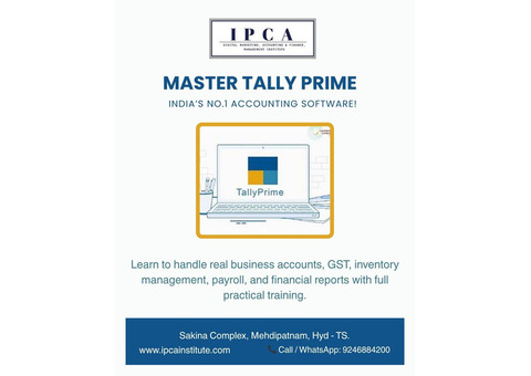 Become a Skilled Accountant with Book-Keeping & Tally Prime!