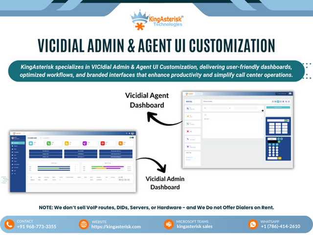 VICIdial Admin & Agent UI Customization