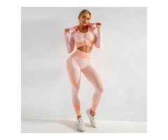Where Can I Buy a Pink Yoga Set That Stands Out?