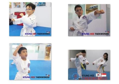 TKD attack n defense moves such as kicking, blocking n striking
