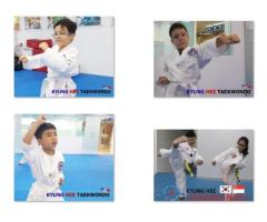 TKD attack n defense moves such as kicking, blocking n striking