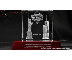 Premium Custom Crystal Trophy for Corporate Awards