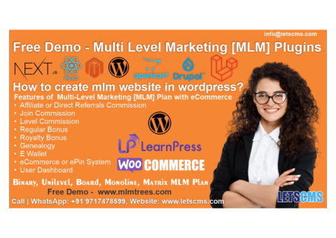 Any kind of MLM software and website  | Next.js, WordPress, Drupal