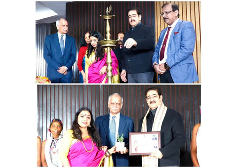 Sandeep Marwah Inaugurates and Receives Honour at Odisha
