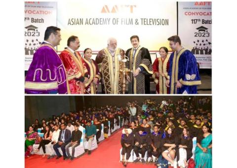 117th Convocation of Asian Academy at Marwah Studios