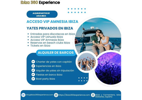 Lujo, diversión y aventura: Experiencias en Ibiza