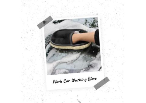 Plush Car Washing Glove