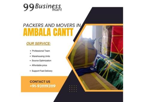 Packers and Movers in Ambala Cantt