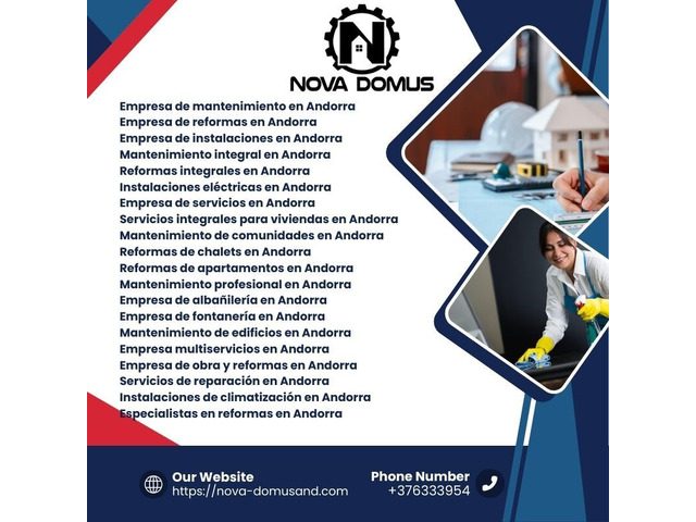 Empresa de fontanería en Andorra - Nova Domusand