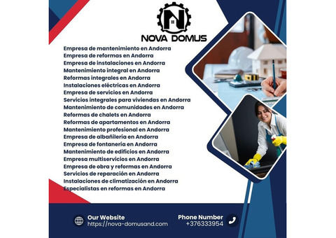 Empresa de fontanería en Andorra - Nova Domusand