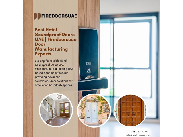 Best Hotel Soundproof Doors UAE | Door Manufacturing