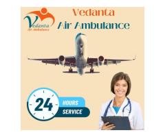 Vedanta Air Ambulance from Patna with  Advanced Medical Facility