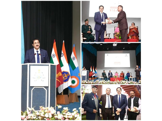 Indian Armed Forces Honour Dr. Sandeep Marwah for Films on Kargil