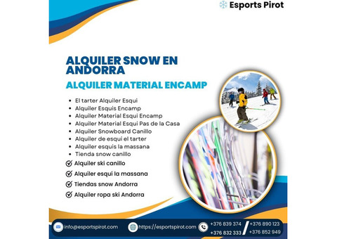 Disfruta de la Nieve con Alquiler de Esquís en Encamp