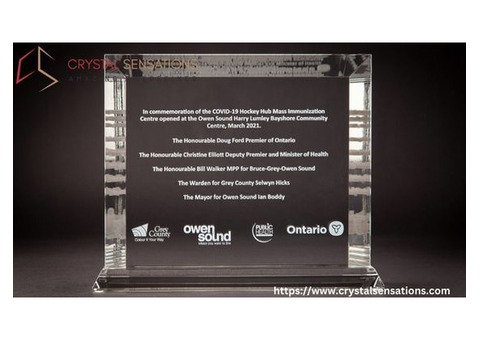 Elegant Personalized Crystal Awards for Business Recognition