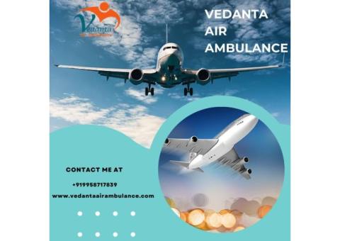 Vedanta Air Ambulance Service in Mumbai with Life Care Charter Plane