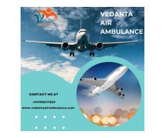 Vedanta Air Ambulance Service in Mumbai with Life Care Charter Plane