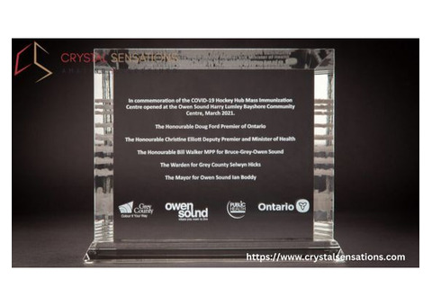Custom Crystal Trophy for Corporate Awards and Events