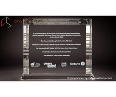 Custom Crystal Trophy for Corporate Awards and Events