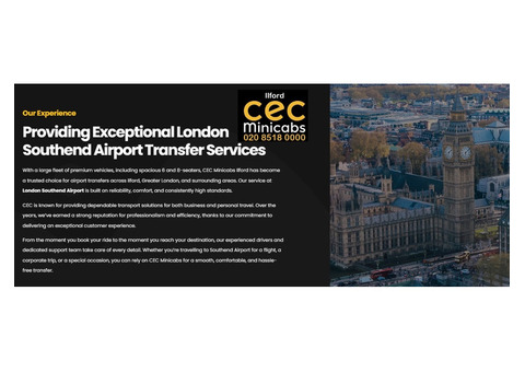 London Southend Airport Transfers in Ilford