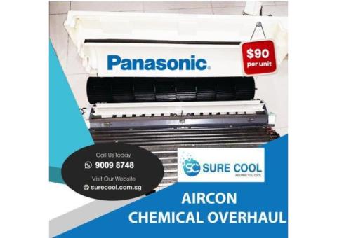 Panasonic Aircon Chemical Overhaul Service Singapore