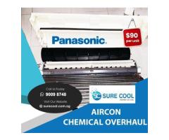 Panasonic Aircon Chemical Overhaul Service Singapore