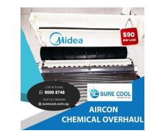 Midea Aircon Chemical Overhaul Singapore