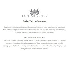 Taxi vs Train to Doncaster